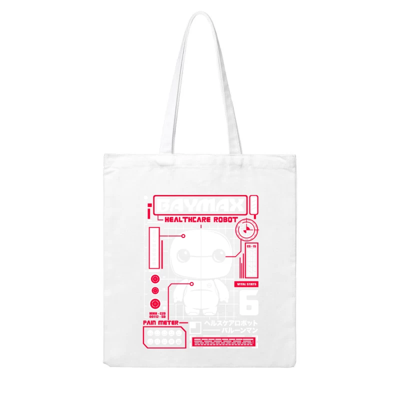 Baymax - Healthcare Robot from Disney Animation Cotton Tote Bag