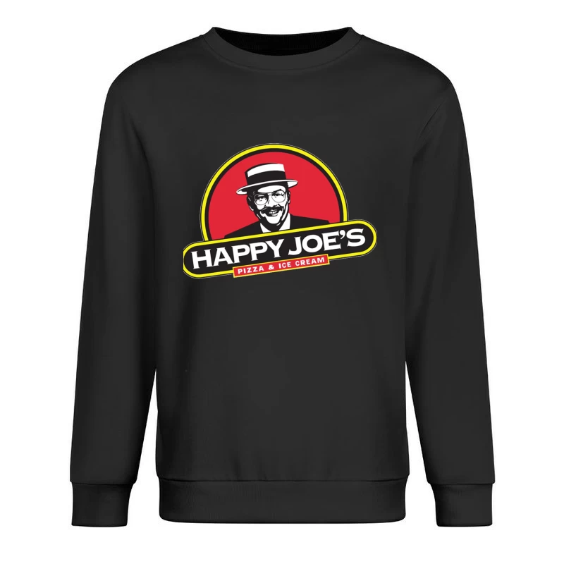 Happy Joe's Pizza & Ice Cream Vintage Restaurant Logo Male Pullover Sweatshirt