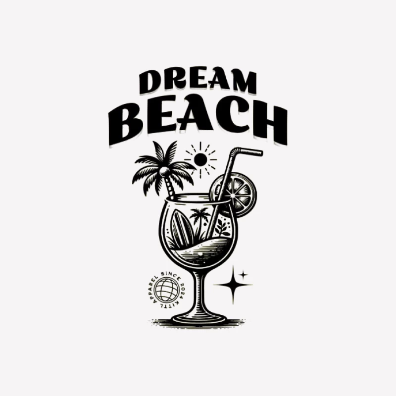 Design de cocktail de rêve de plage
