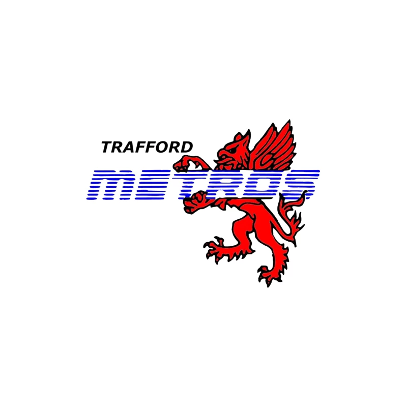 Trafford Metro Transit Logo with Red Heraldic Dragon Desk Mat