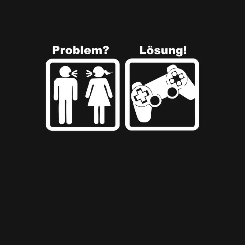Problem Lösung Zocken Lustig Funny (2) Female Long Sleeve T-Shirt