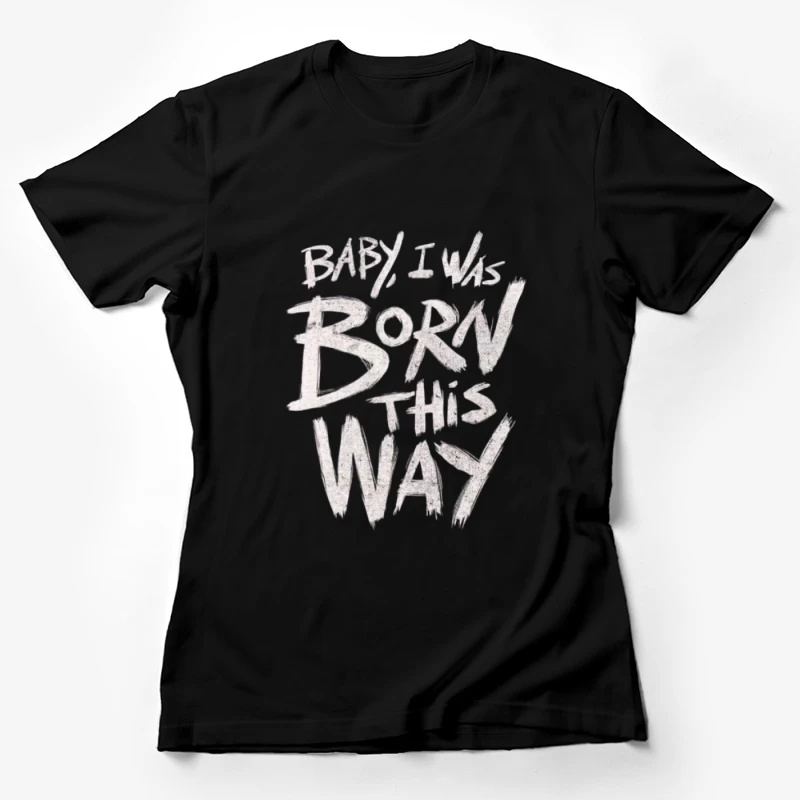 Geboren So Schriftzug Damen T-Shirt