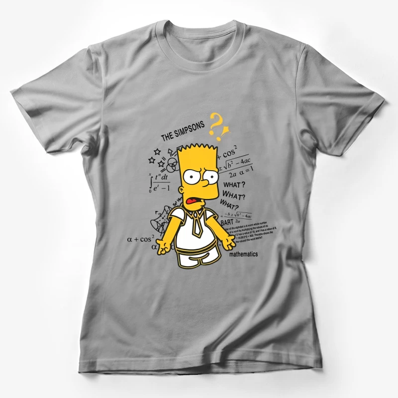 Verwirrter gelber Cartoon-Junge Damen T-Shirt