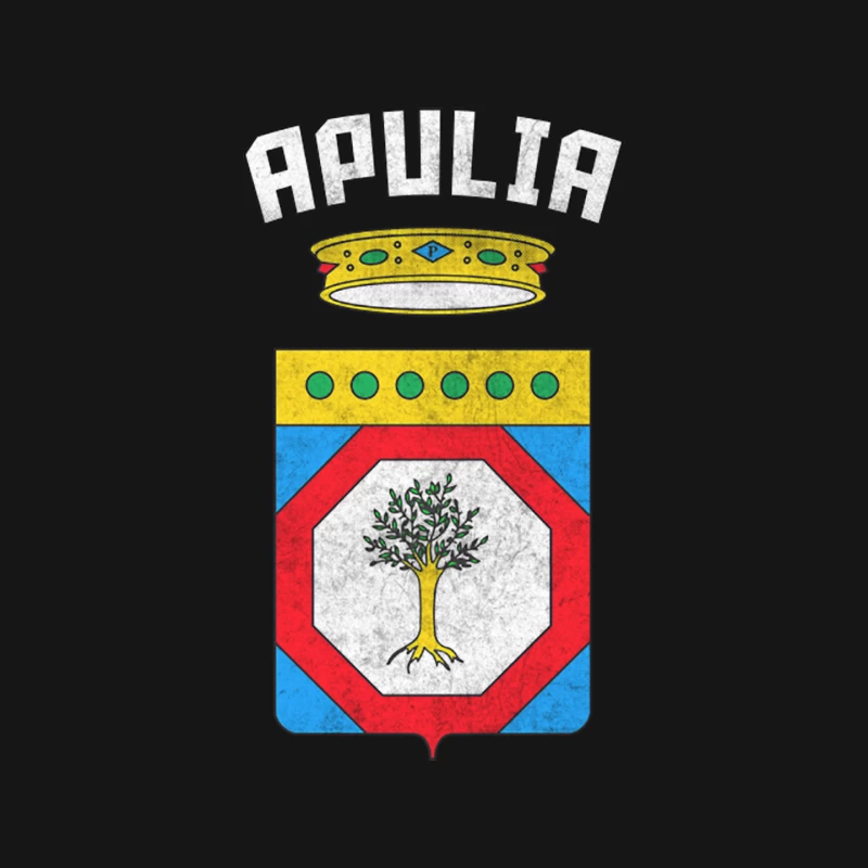 Apulia  Puglia Italy Region Coat of Arms  Vintage Style Mouse Pad