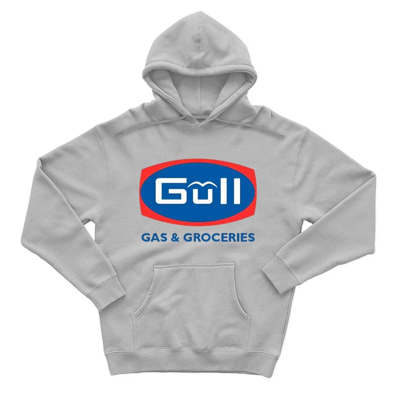 Gull Gas Station and Grocery Store Brand Logo Male Pullover Hoodie