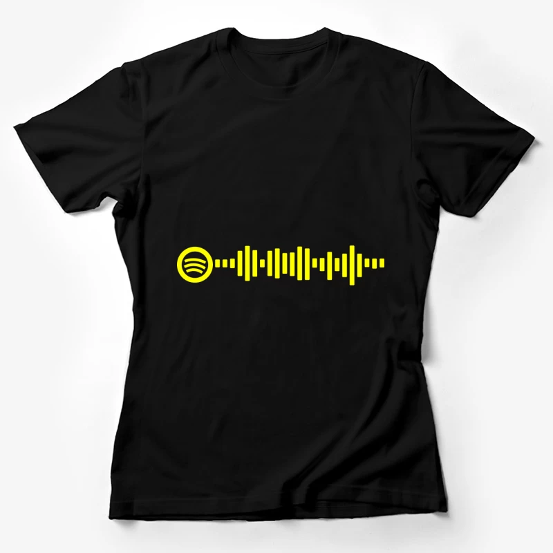 Spotify Code in Gelb Damen T-Shirt
