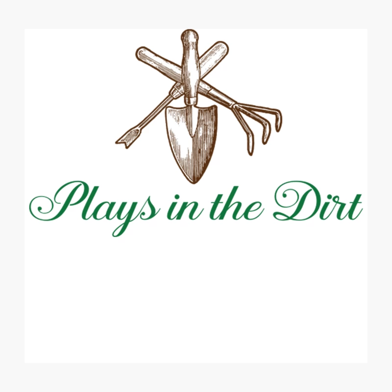 Plays in the Dirt Throw Pillow