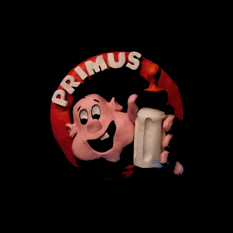 Vintage Primus Beer Mascot with Beer Mug Mouse Pad