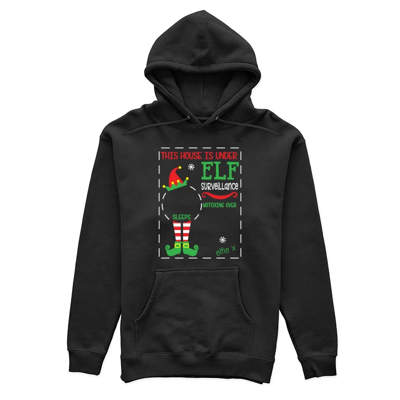 Surveillance par lutin pour Noël Femme Sweat à capuche
