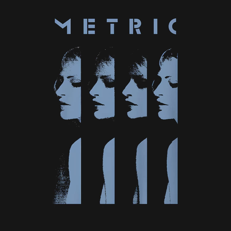 Metric Sliced Blue Female T-Shirt