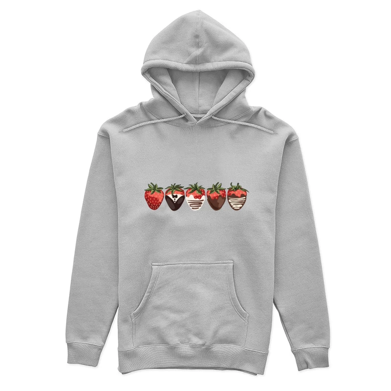 Erdbeeren mit Schokoladenüberzug Damen Pullover Hoodie