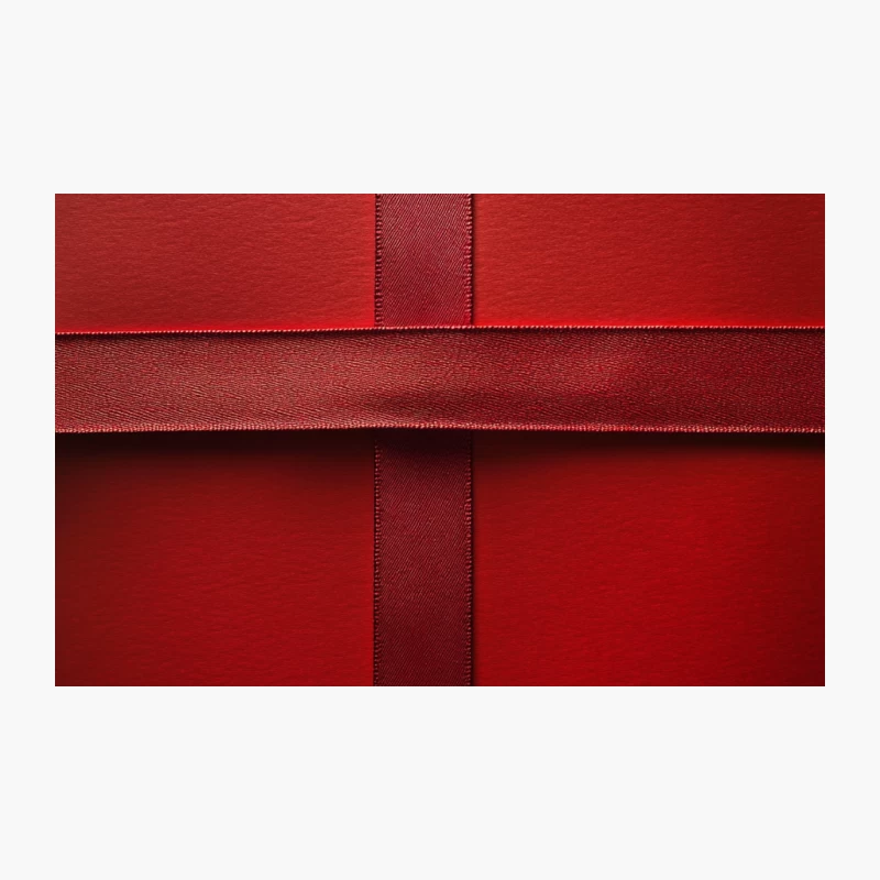 Luxurious Red Leather Accessory with Minimalist Strap Design Travel Mug