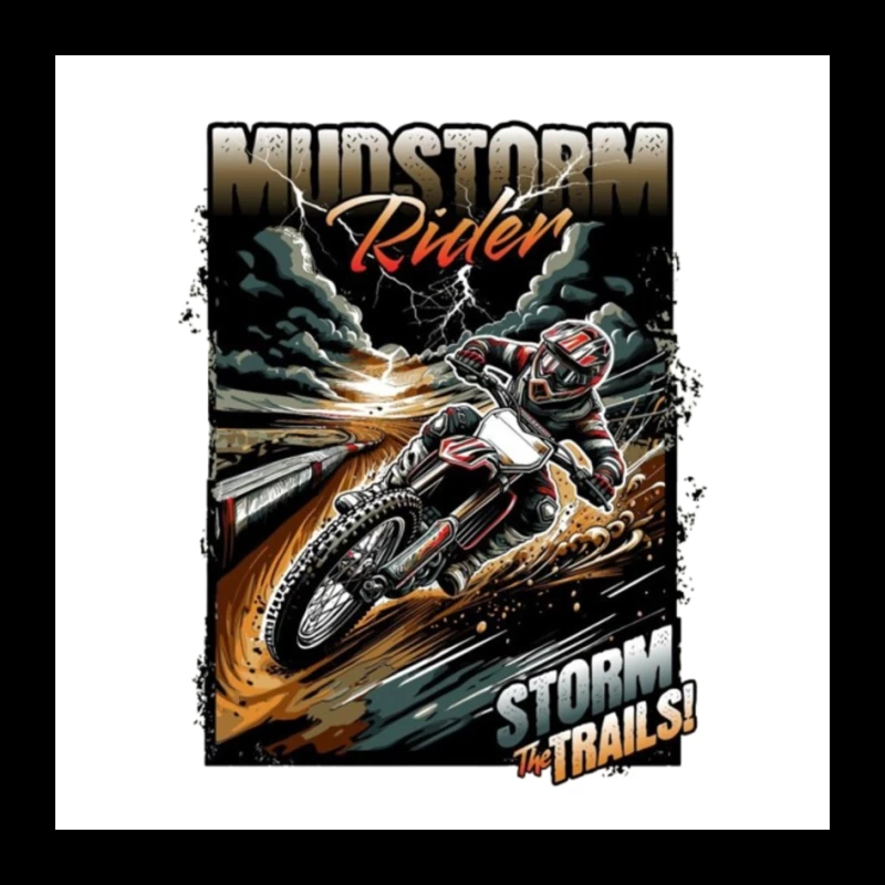 Mudstorm Rider: Extreme Off-Road Motorcycle Racing Through the Storm Pin