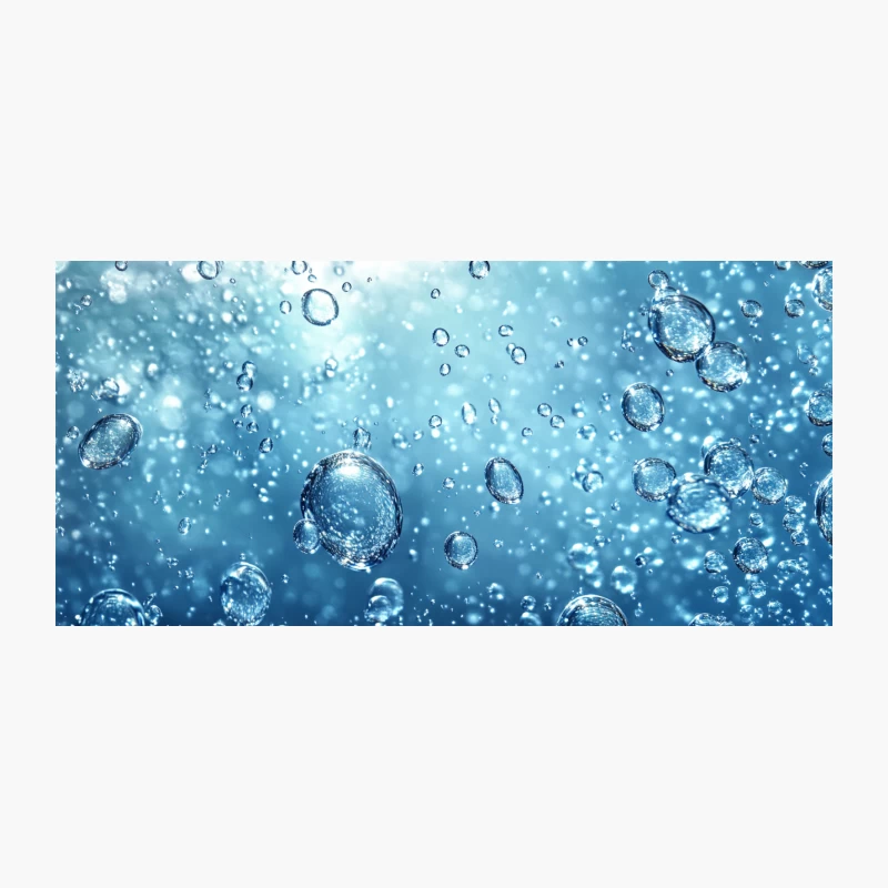 Underwater Bubbles: A Macro View of Aquatic Blue Liquid Coffee Mug