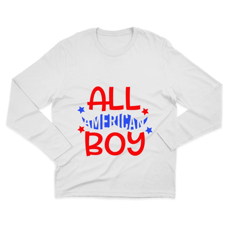Design vintage 'All American Boy' Homme Manches Longues T-Shirt