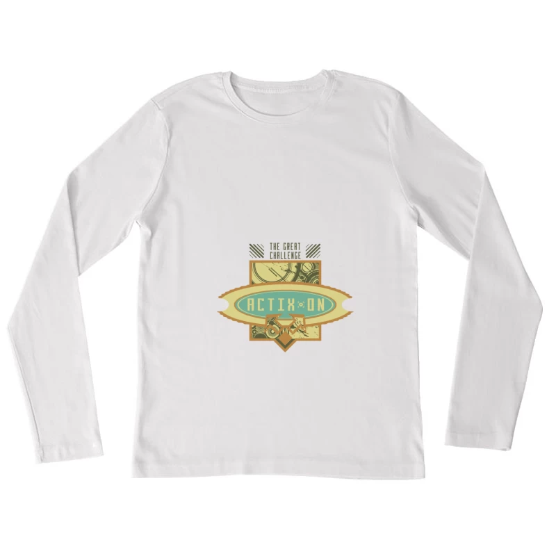 Défi Actix-On, Design Moderne Femme Manches Longues T-Shirt