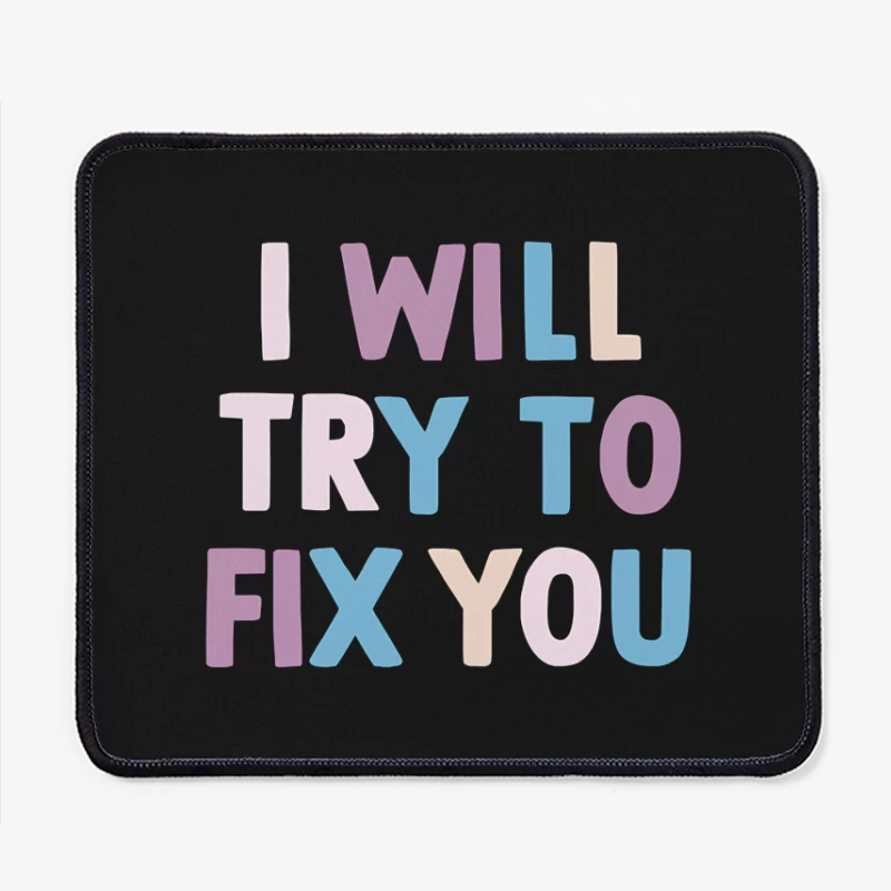 Coldplay Fix You Mouse Pad