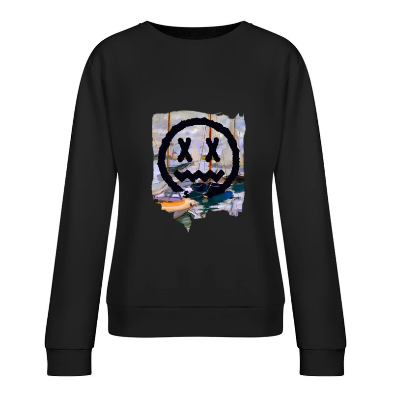Peinture avec art du visage Femme Sweat-shirt à enfiler