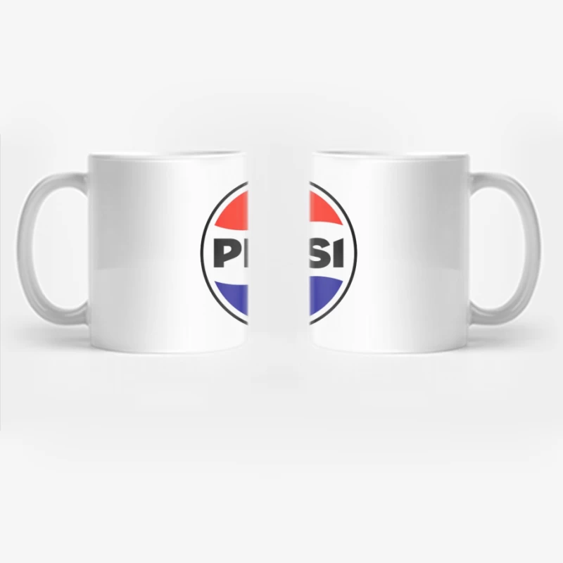 Classic Pepsi Cola Circular Logo Design Coffee Mug