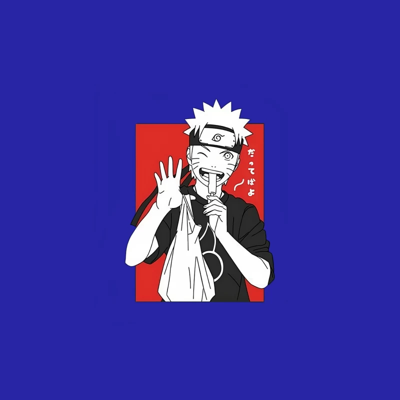 Anime-Charakter mit Einkaufstüte Herren Tanktops
