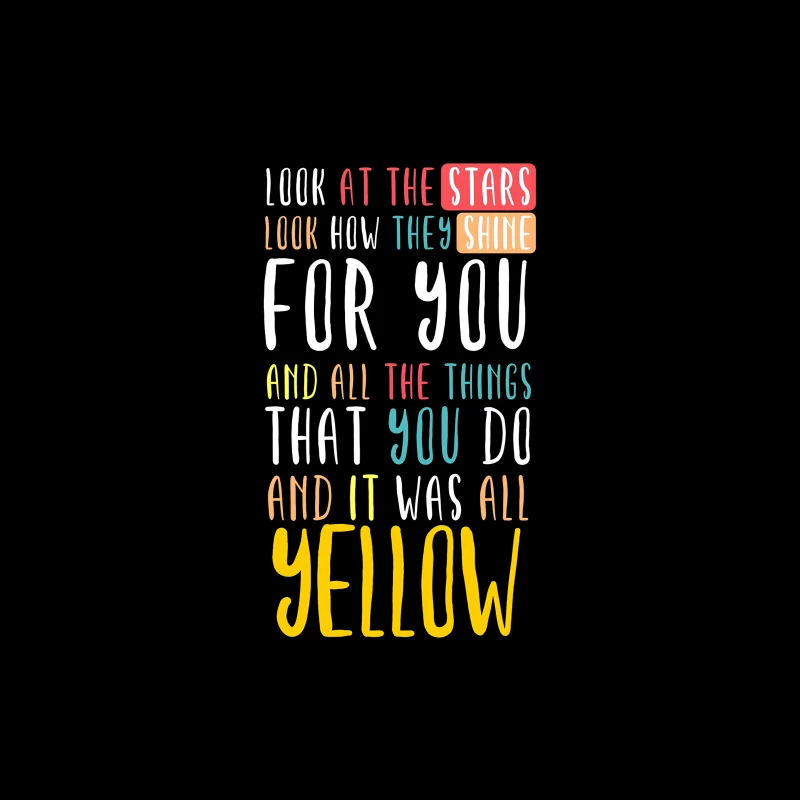 Coldplay Yellow iPhone Case