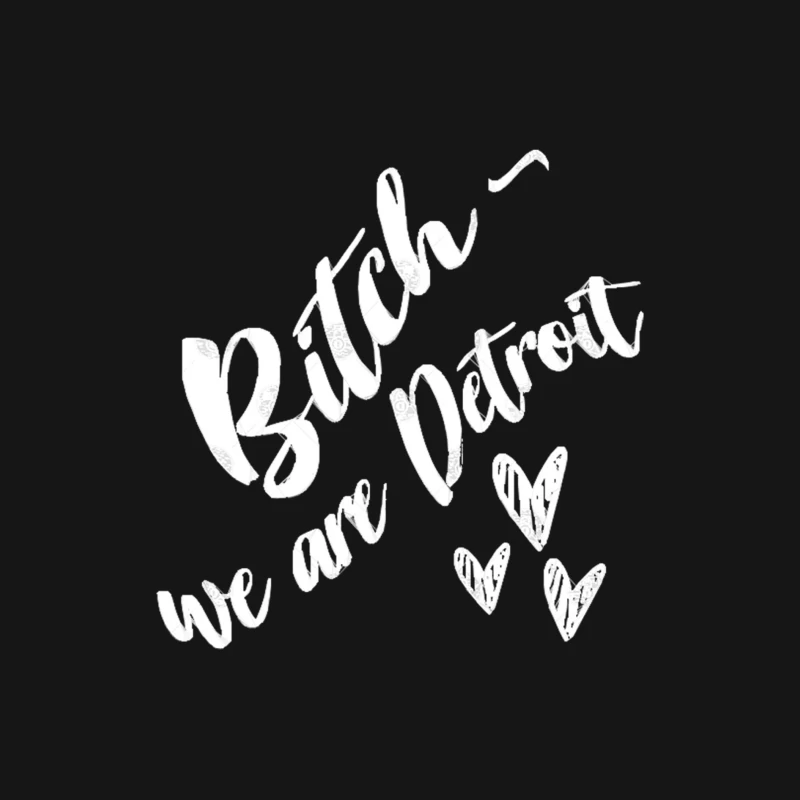 Bitch - We are Detroit  Slogan Design Female Long Sleeve T-Shirt