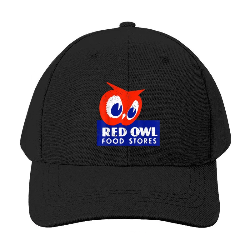 Vintage Red Owl Food Stores Logo Design Baseball Cap