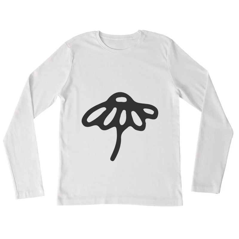 Motif abstrait en forme de parapluie Femme Manches Longues T-Shirt