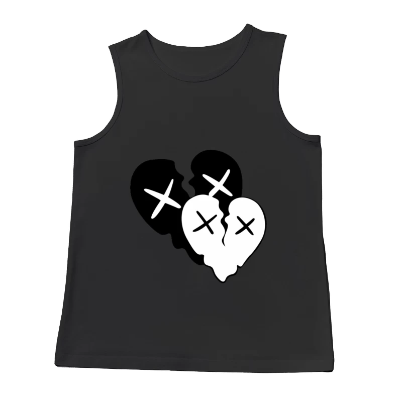 Zerbrochene Herzen Silhouette Herren Tanktops