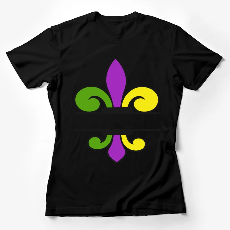 Fleur-de-lis aux couleurs vives Femme T-Shirt