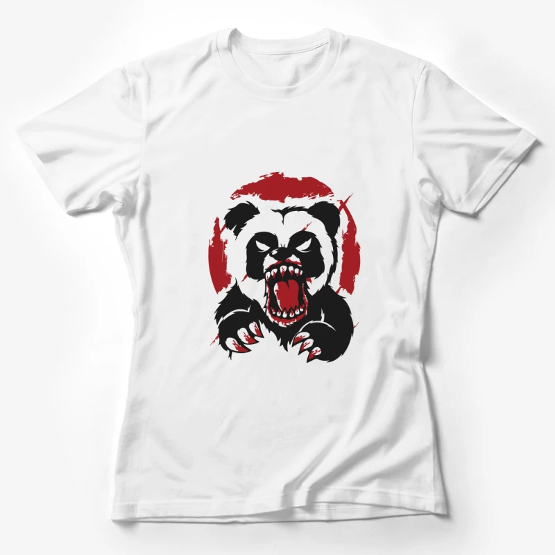 Bärendesign mit rotem Hintergrund Damen T-Shirt