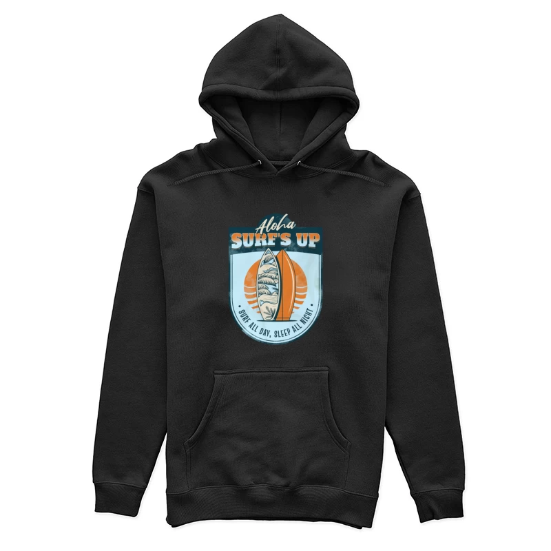 Surfbrett-Design mit Aloha-Motto Damen Pullover Hoodie