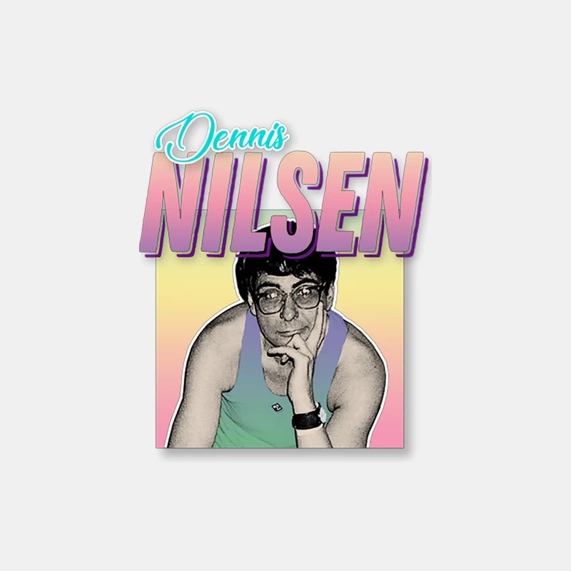 Dennis Nilsen Serial Killer Retro 80s Style Design Male Tank Top