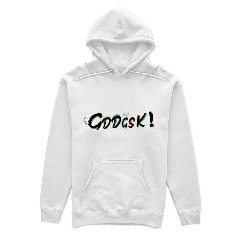 Farbenfroher Graffiti-Text Damen Pullover Hoodie