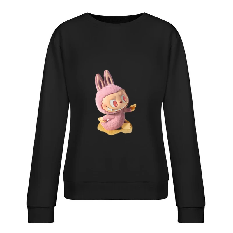 Manga-Plüschfigur in rosa Kostüm Damen Pullover Sweatshirt