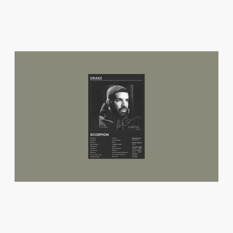 Drake's Scorpion Album Cover and Tracklist Travel Mug