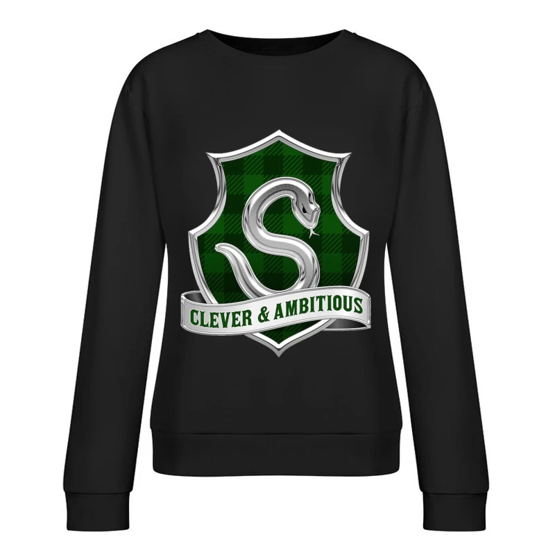 Clever and Ambitious Female Pullover Sweatshirt