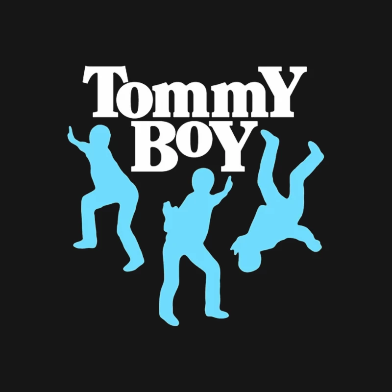 Tommy Boy Logo with Dancing Blue Silhouettes Female T-Shirt