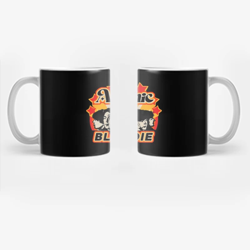 Atomic by Blondie - Retro Band Logo Design Coffee Mug