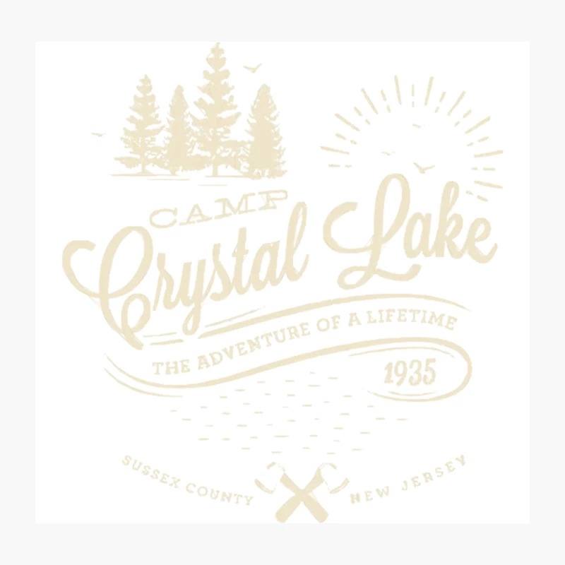Camp Crystal Lake Throw Pillow