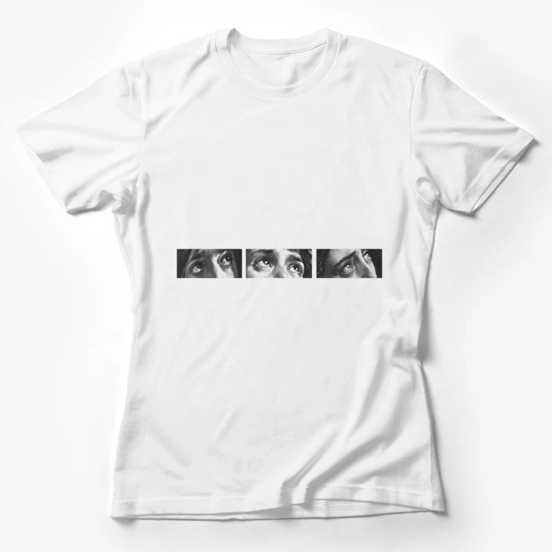 Nahaufnahme von Augen in Kunst Damen T-Shirt