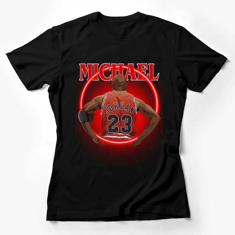 Michael Jordan Basketball Animation Female T-Shirt