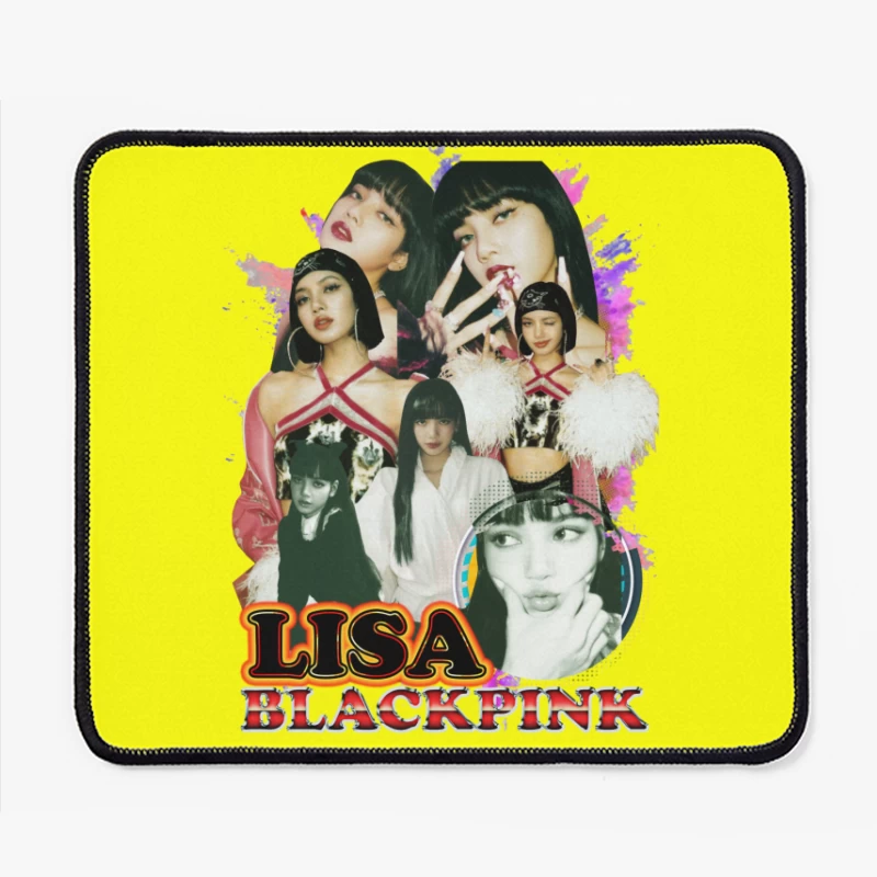 Collage of Lisa from BLACKPINK Mouse Pad