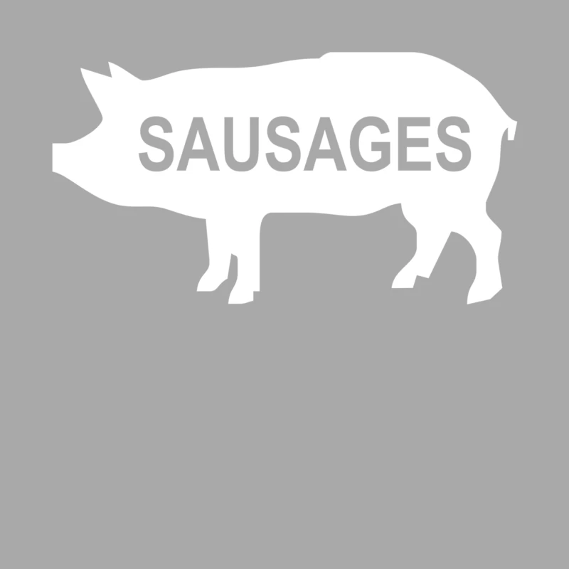Pig Sausages Funny Female Pullover Hoodie