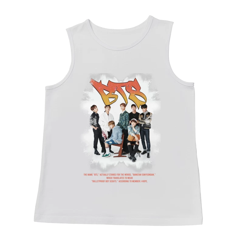 BTS: Popular K-Pop Boy Band from South Korea Male Tank Top