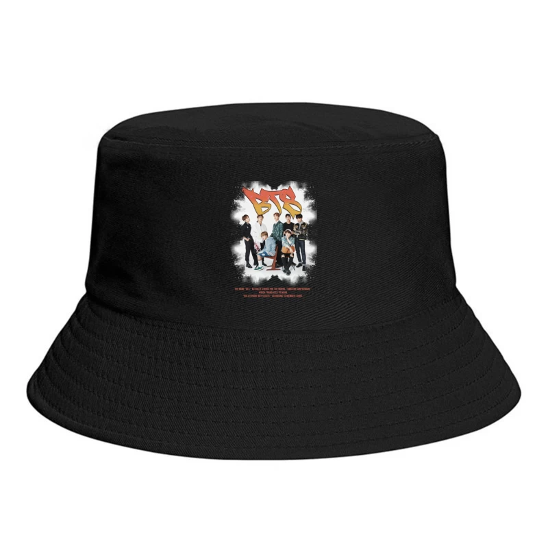 BTS: Popular K-Pop Boy Band from South Korea Bucket Hat