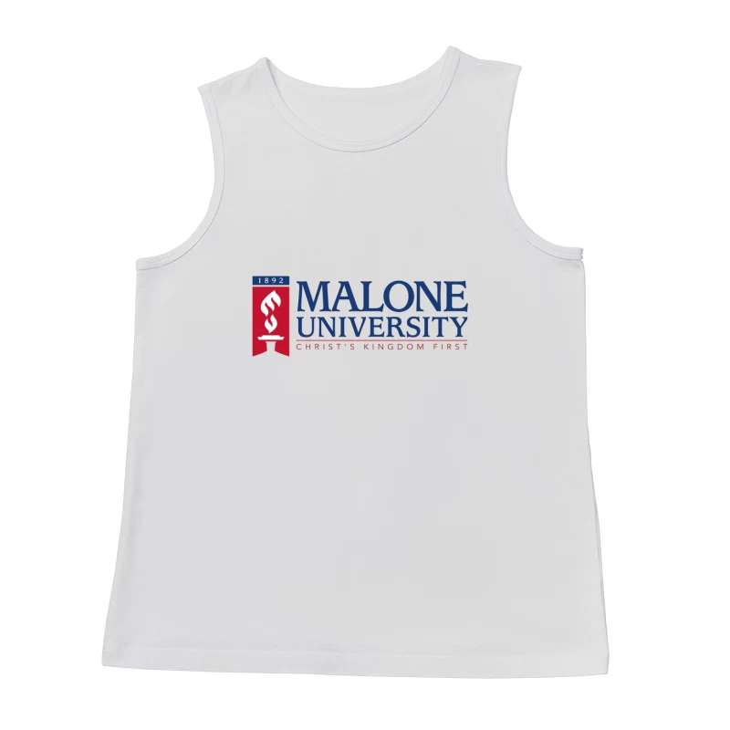 Malone University Official Logo - Christian Higher Education Since 1892 Male Tank Top