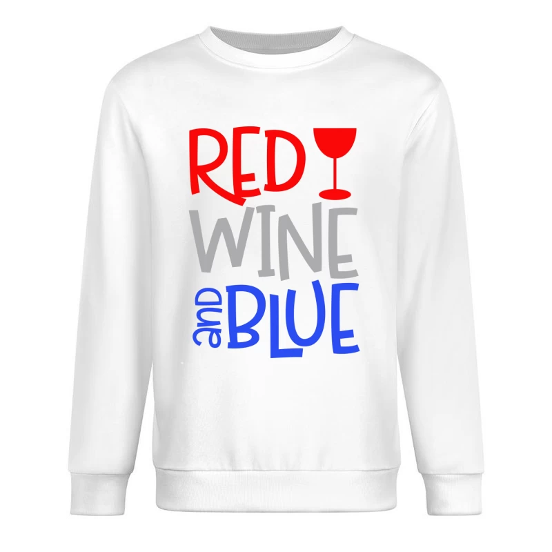 Design Coloré avec Verre de Vin Homme Sweat-shirt à enfiler