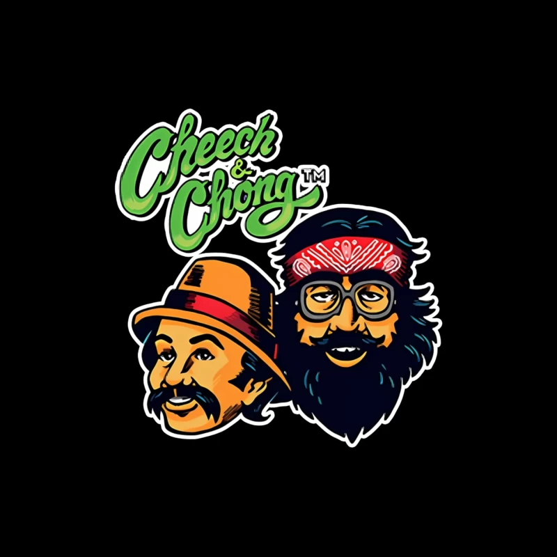 Cheech & Chong Retro Cartoon Logo Design Mouse Pad