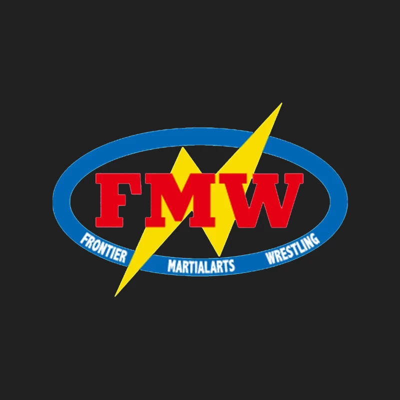 FMW Wrestling and Martial Arts Logo with Lightning Bolt Bucket Hat